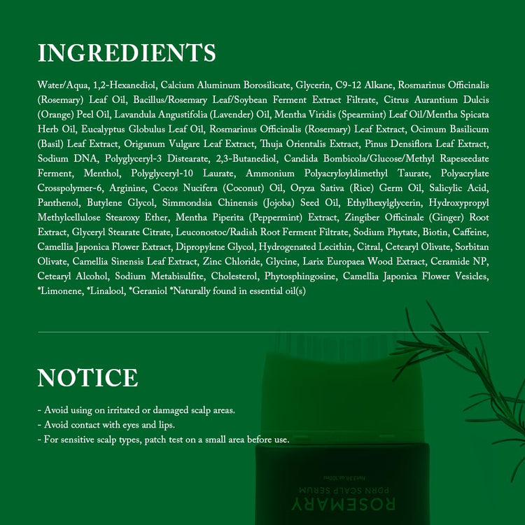 AROMATICA Rosemary PDRN Scalp Serum